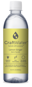 Lemon Ginger Flavored Water with No Sugar & Electrolytes