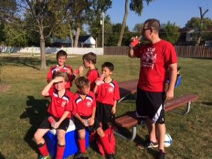AYSO soccer guys rehydrate with CraftWater